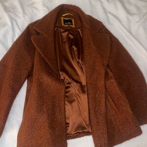Brown Wool Blend Coat